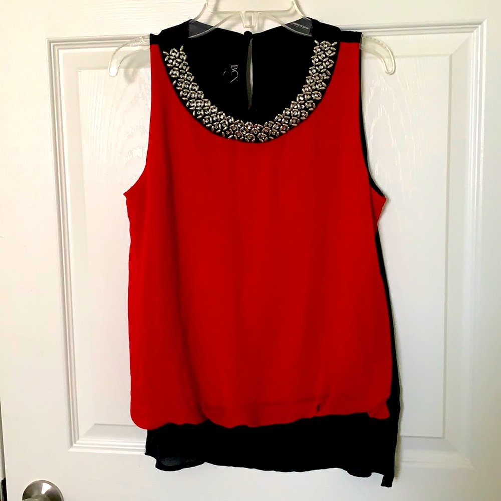 Red Formal Blouse